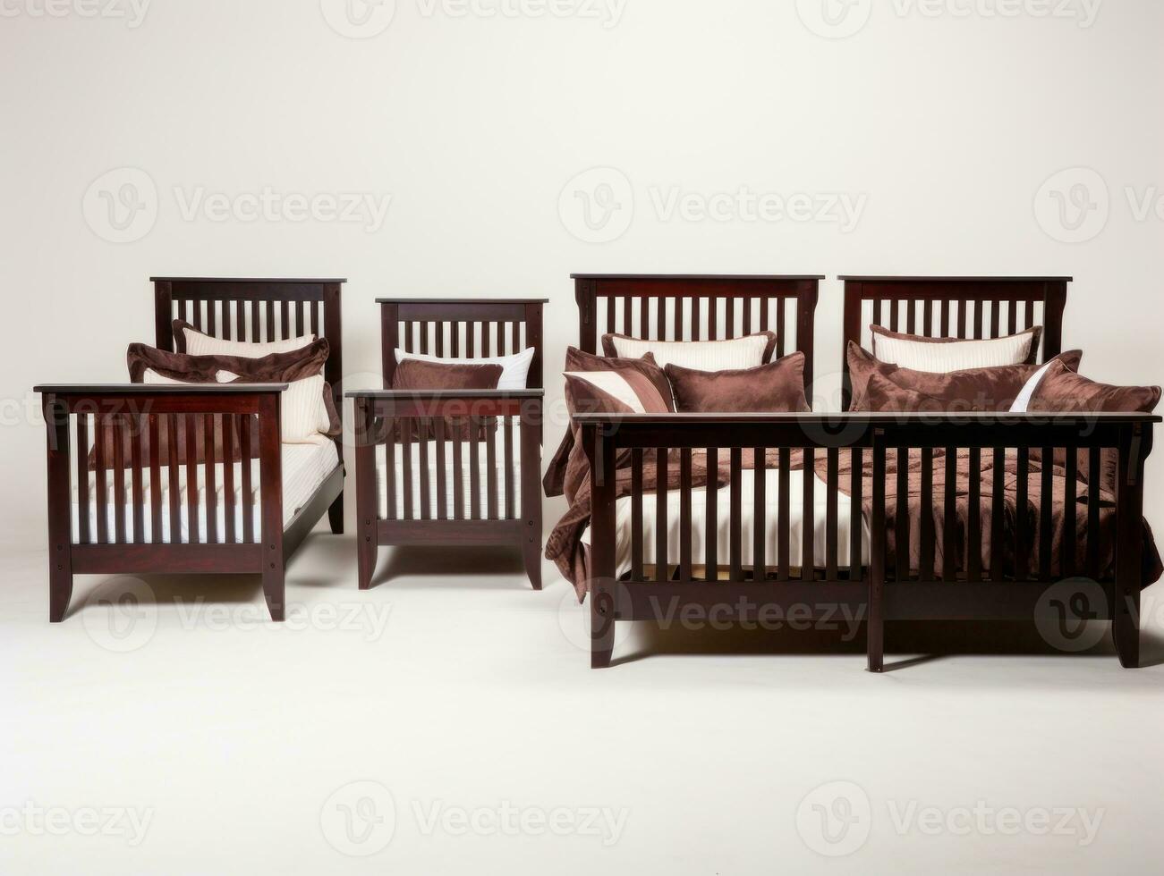 Furniture on white background AI Generative photo