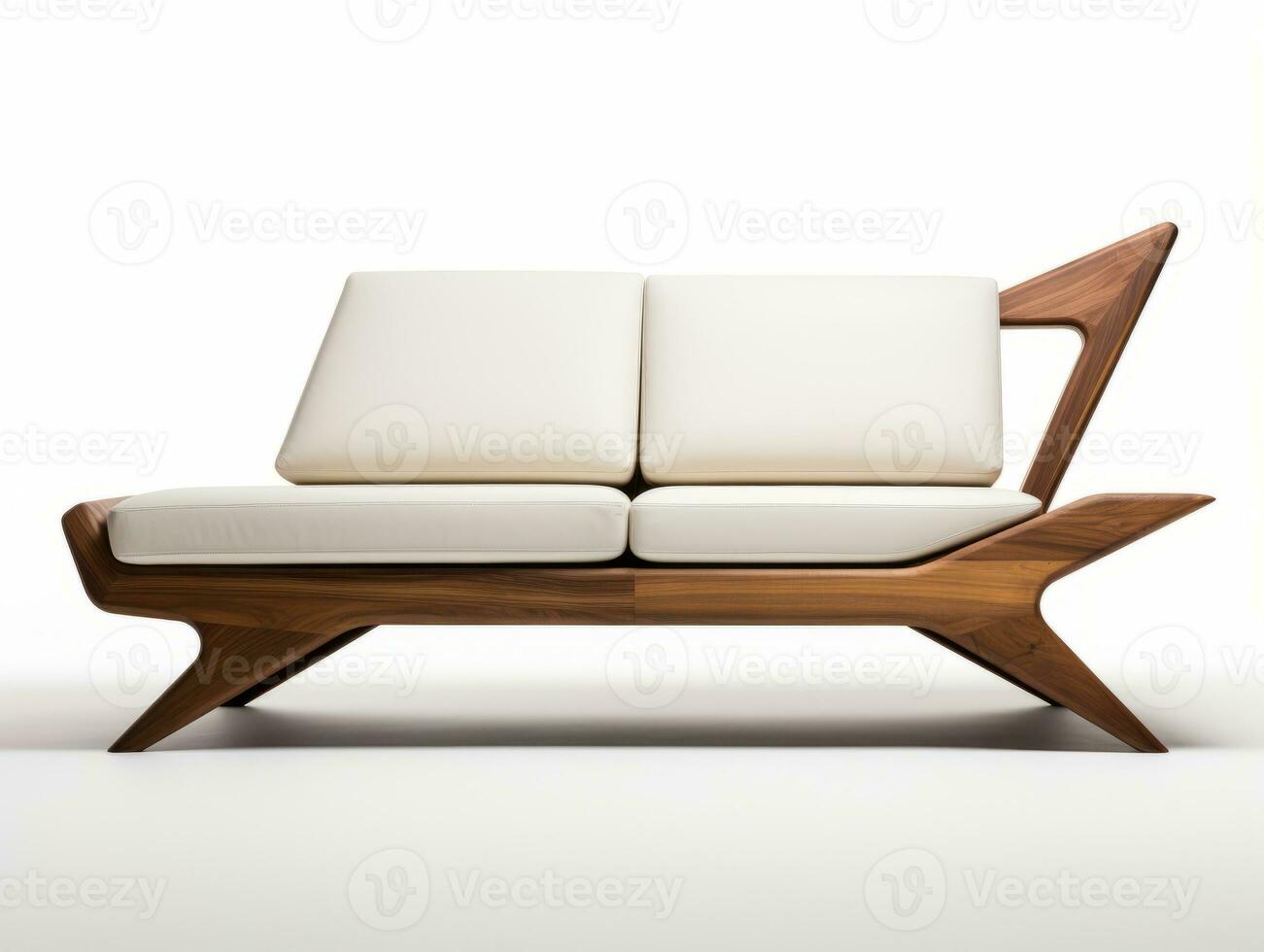 Furniture on white background AI Generative photo