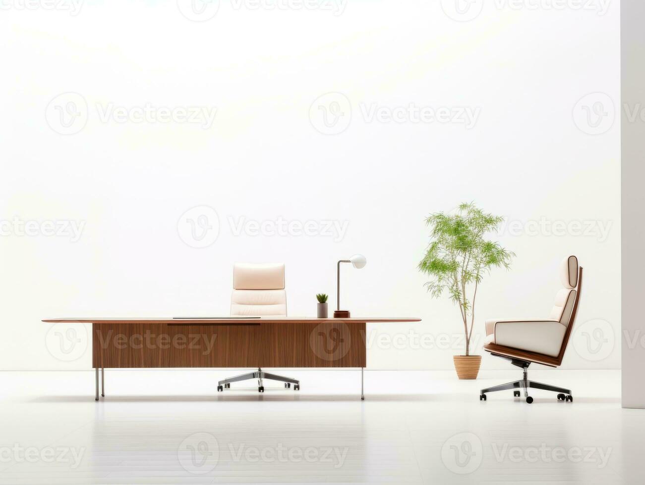 Furniture on white background AI Generative photo