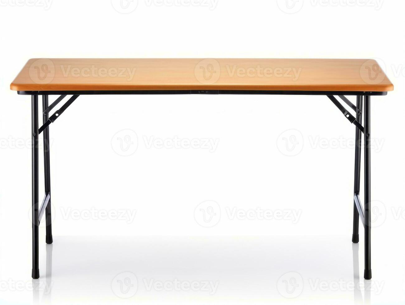 Table on white background AI Generative photo