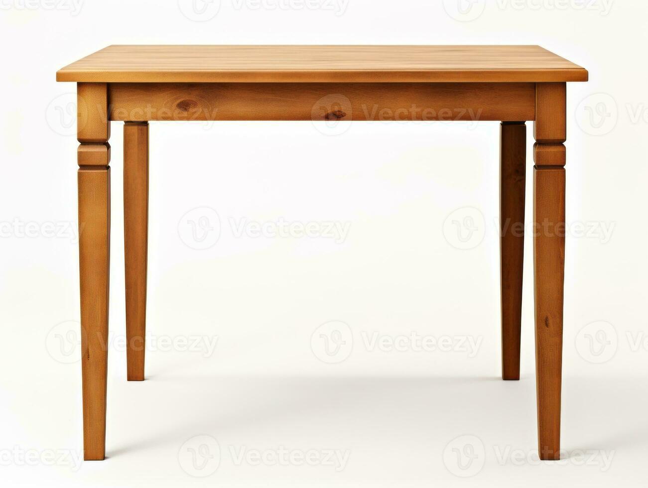 Table on white background AI Generative photo