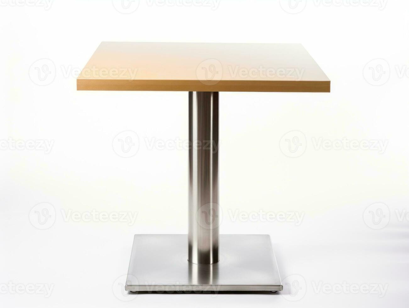 Table on white background AI Generative photo