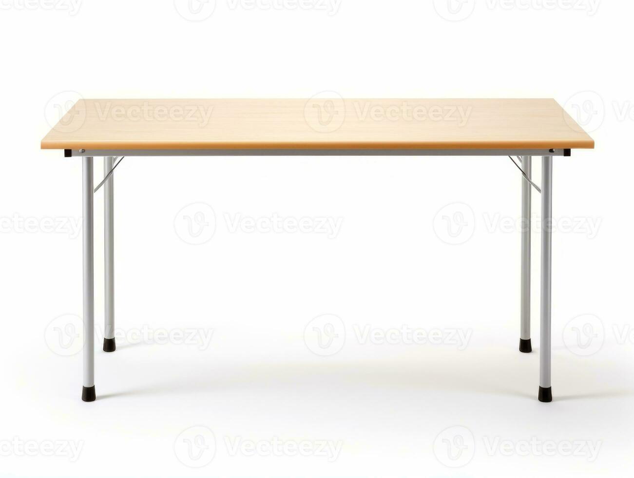 Table on white background AI Generative photo