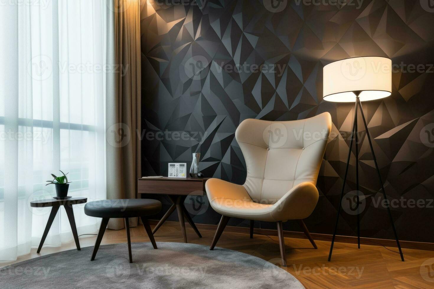 Texture of the wall adds depth and character to the structure AI Generative photo