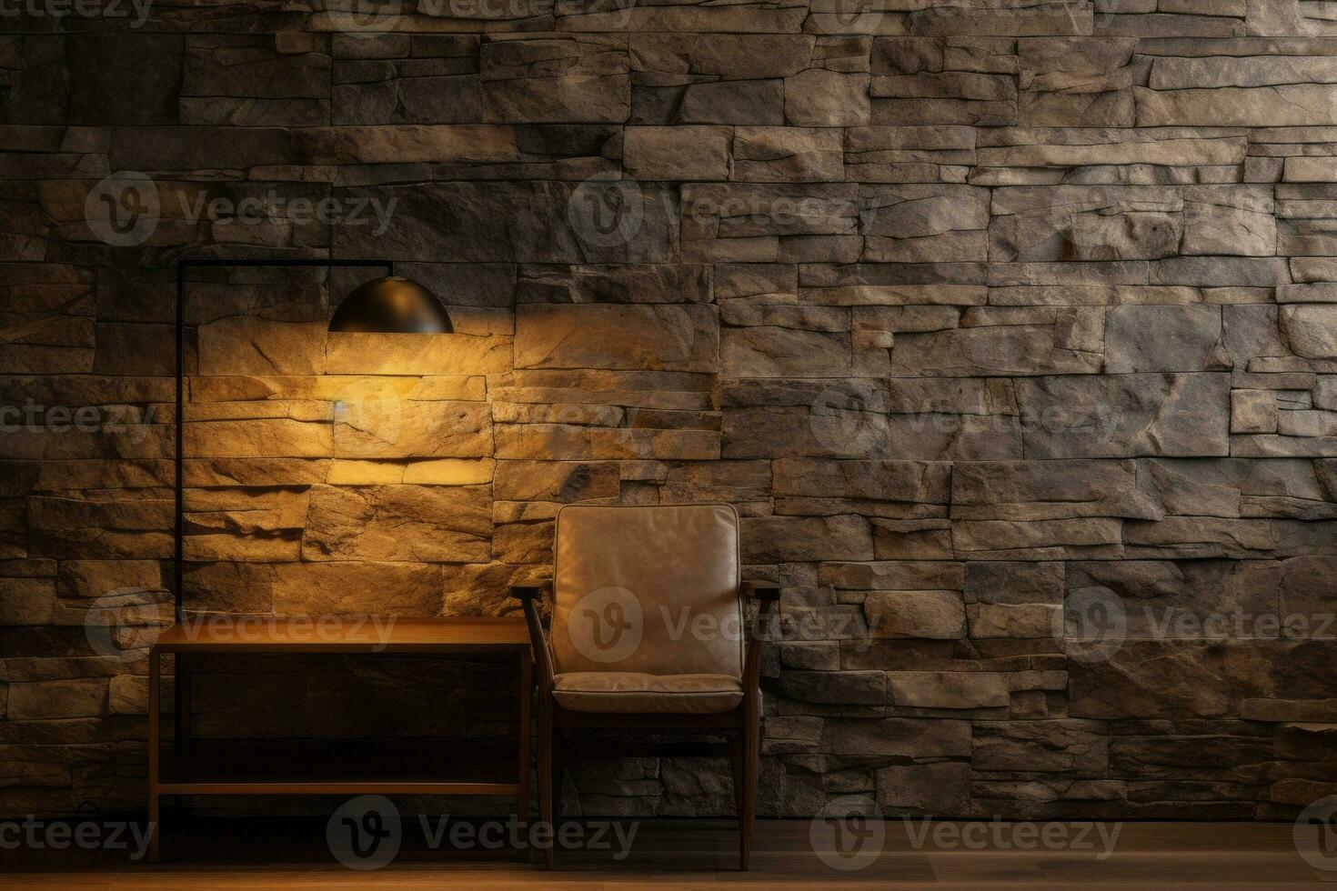 Texture of the wall adds depth and character to the structure AI Generative photo