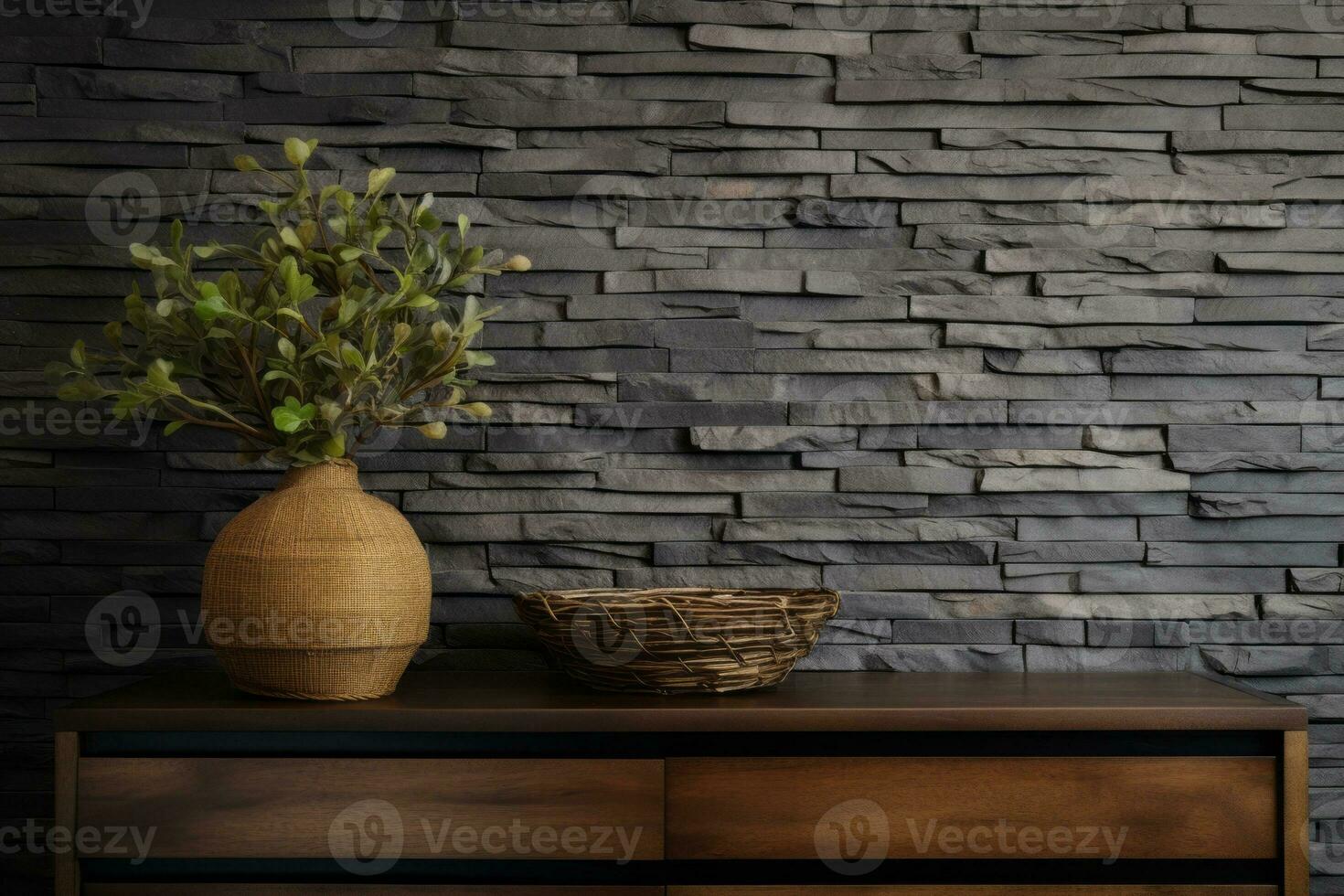 Texture of the wall adds depth and character to the structure AI Generative photo