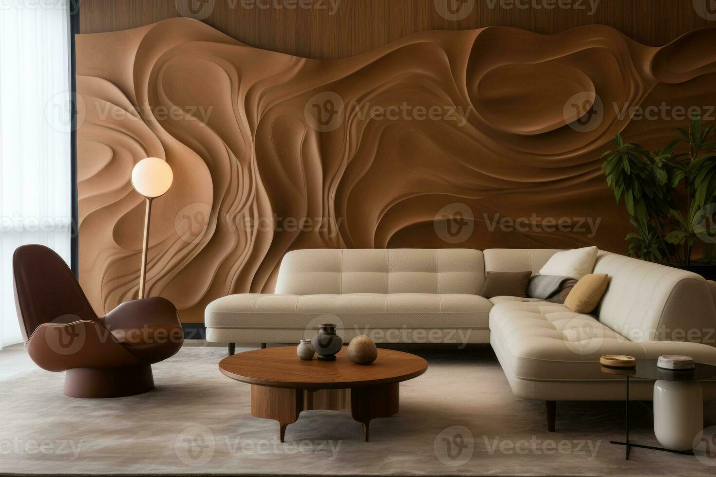 Texture of the wall adds depth and character to the structure AI Generative photo