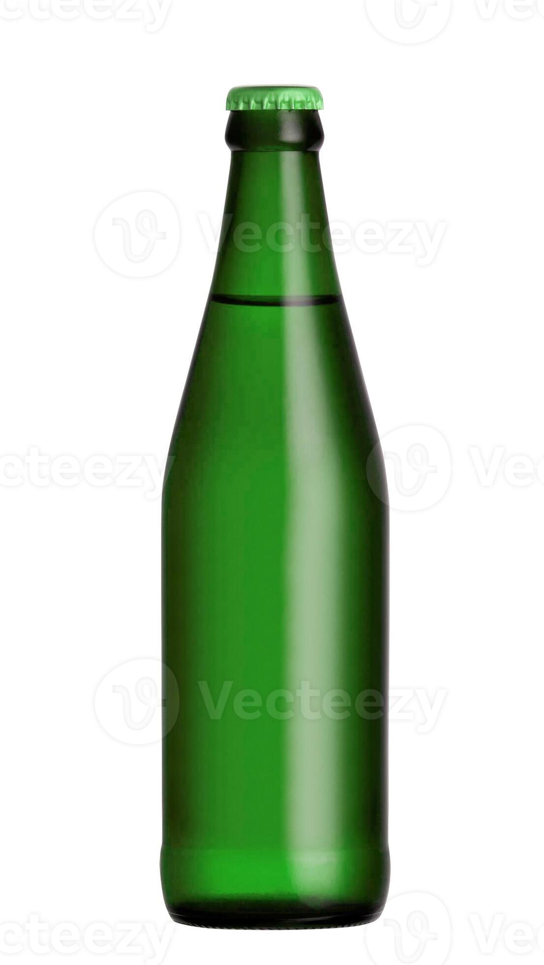 beer in a green bottle isolated on a white background 32393128 Stock