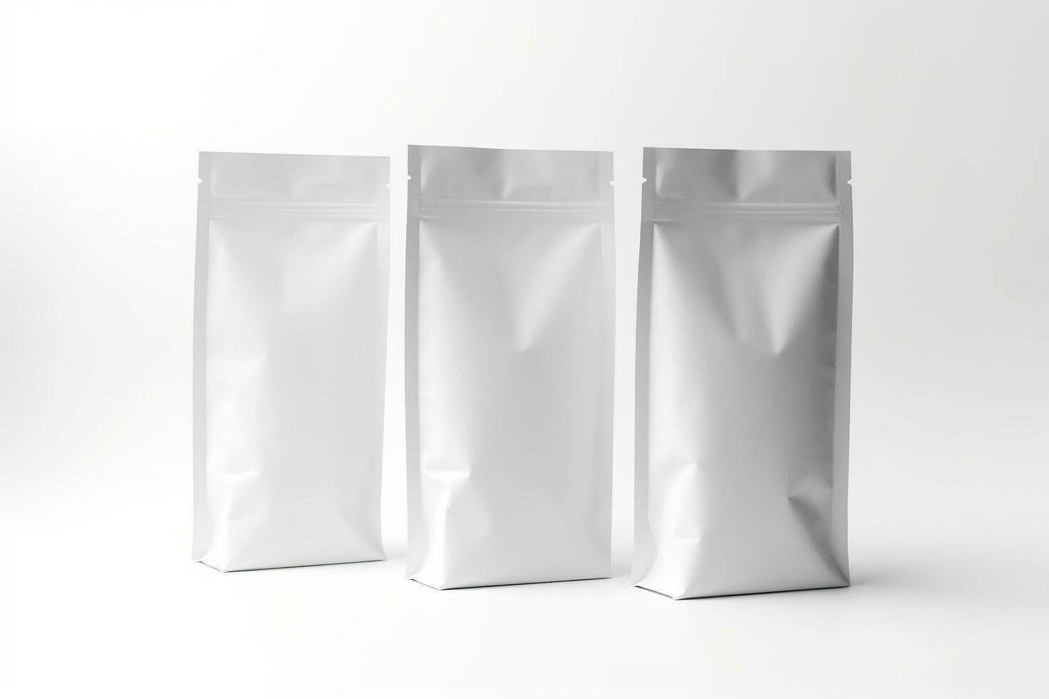 Blank Bag mockup design on white background. Generative AI photo