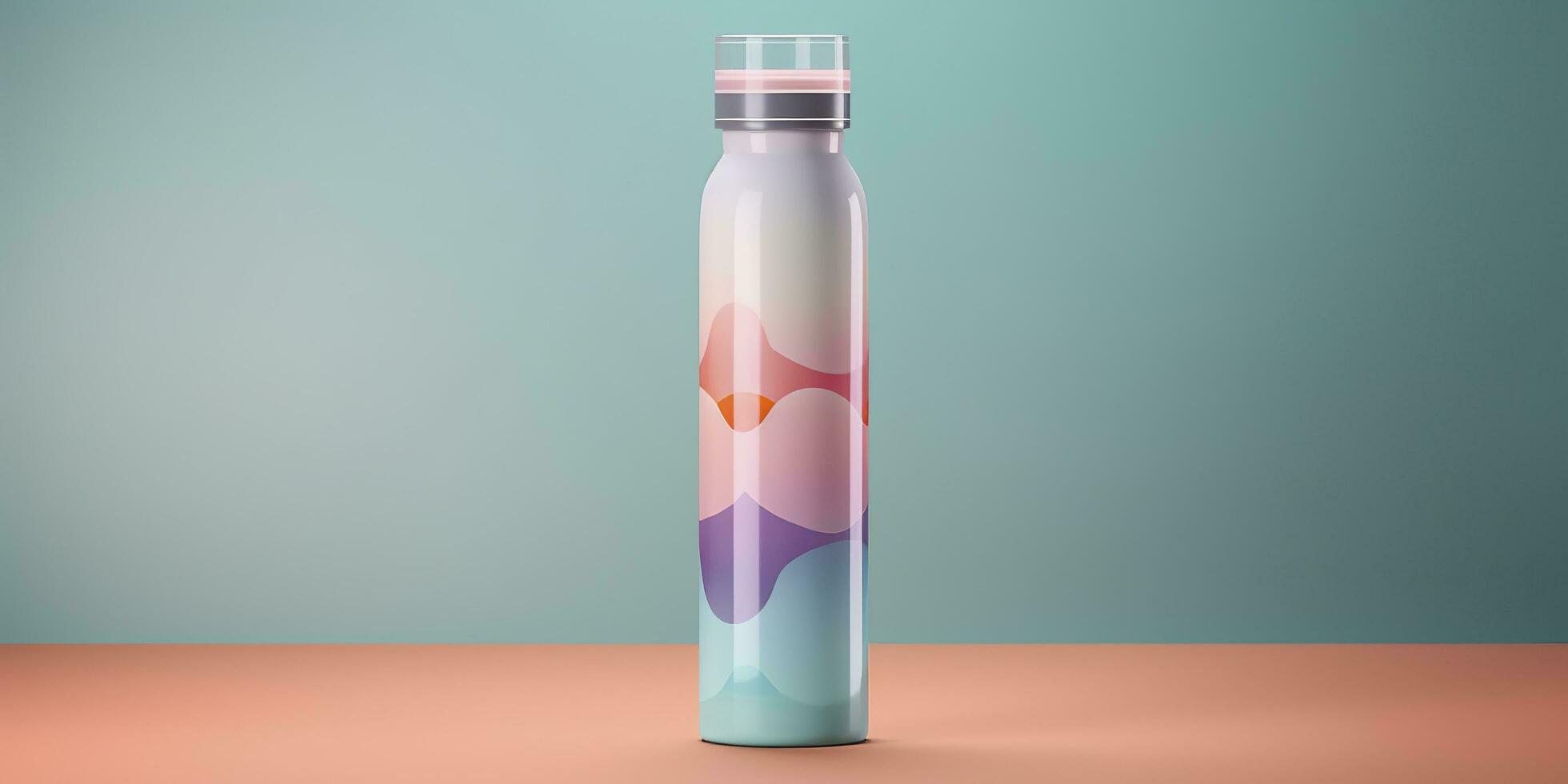 Water Bottle with beautiful background. Generative AI photo