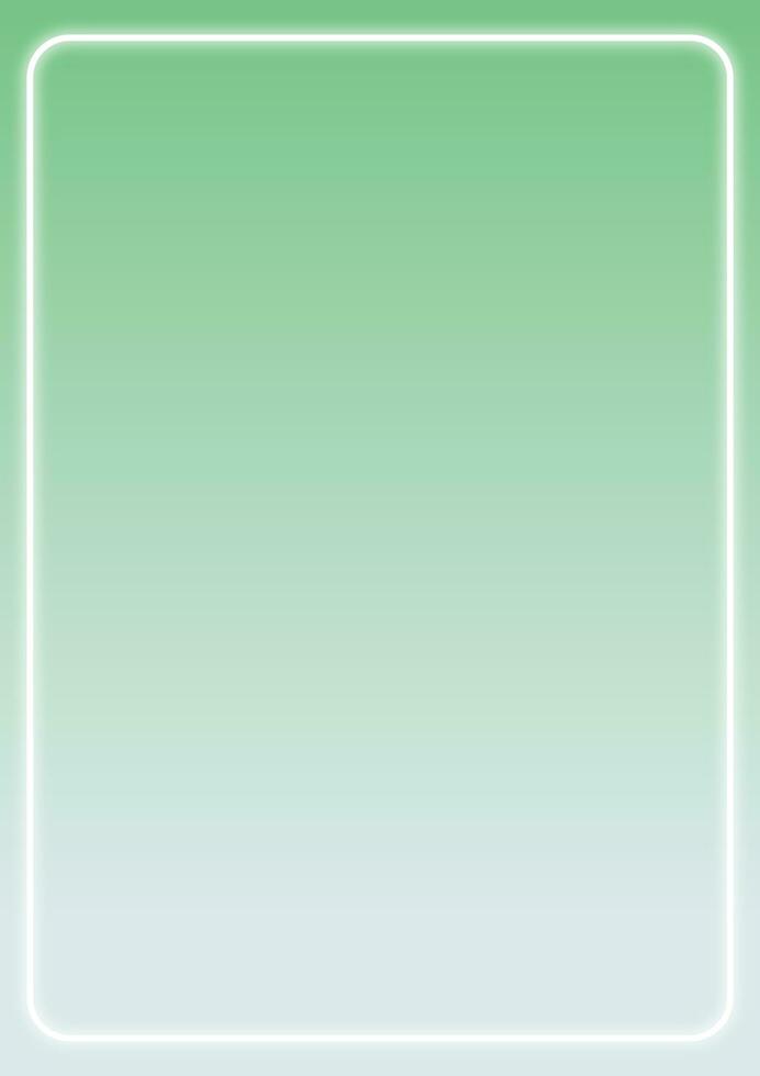 Green gradient background with white frame photo