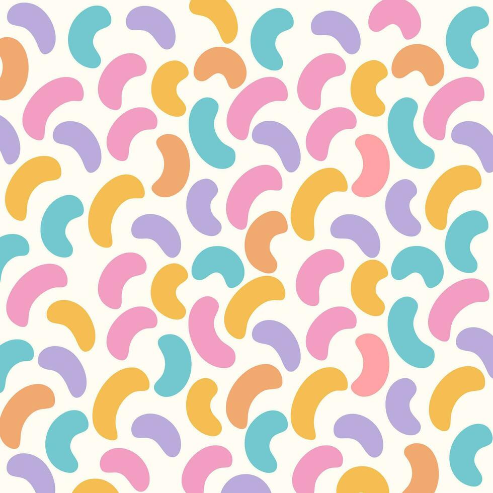 Aqua Liquid Pastel Seamless Pattern.A vibrant and playful seamless pattern with aqua, liquid, colorful, and pastel colors on a white background. vector