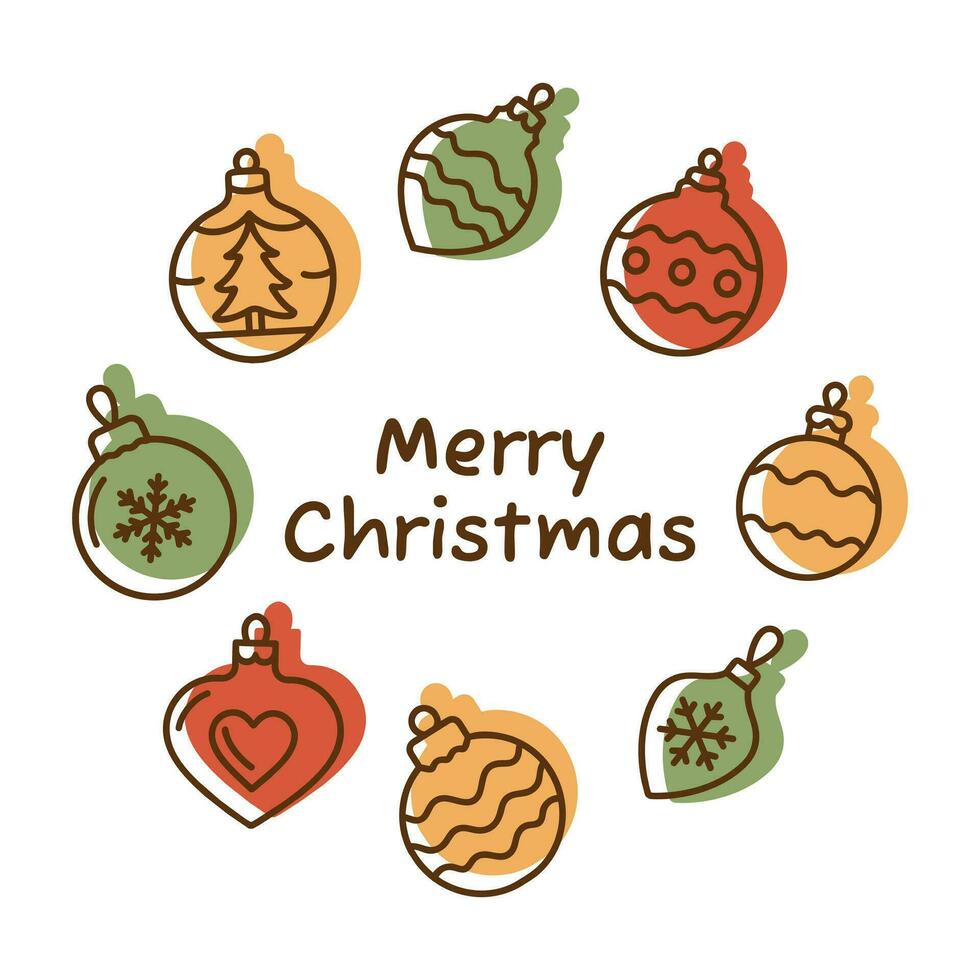 Square social post template for social networks for winter holidays. Christmas holiday design for social media post, sale, frame, card, banner, web ad, internet advertisement. Vector illustration.