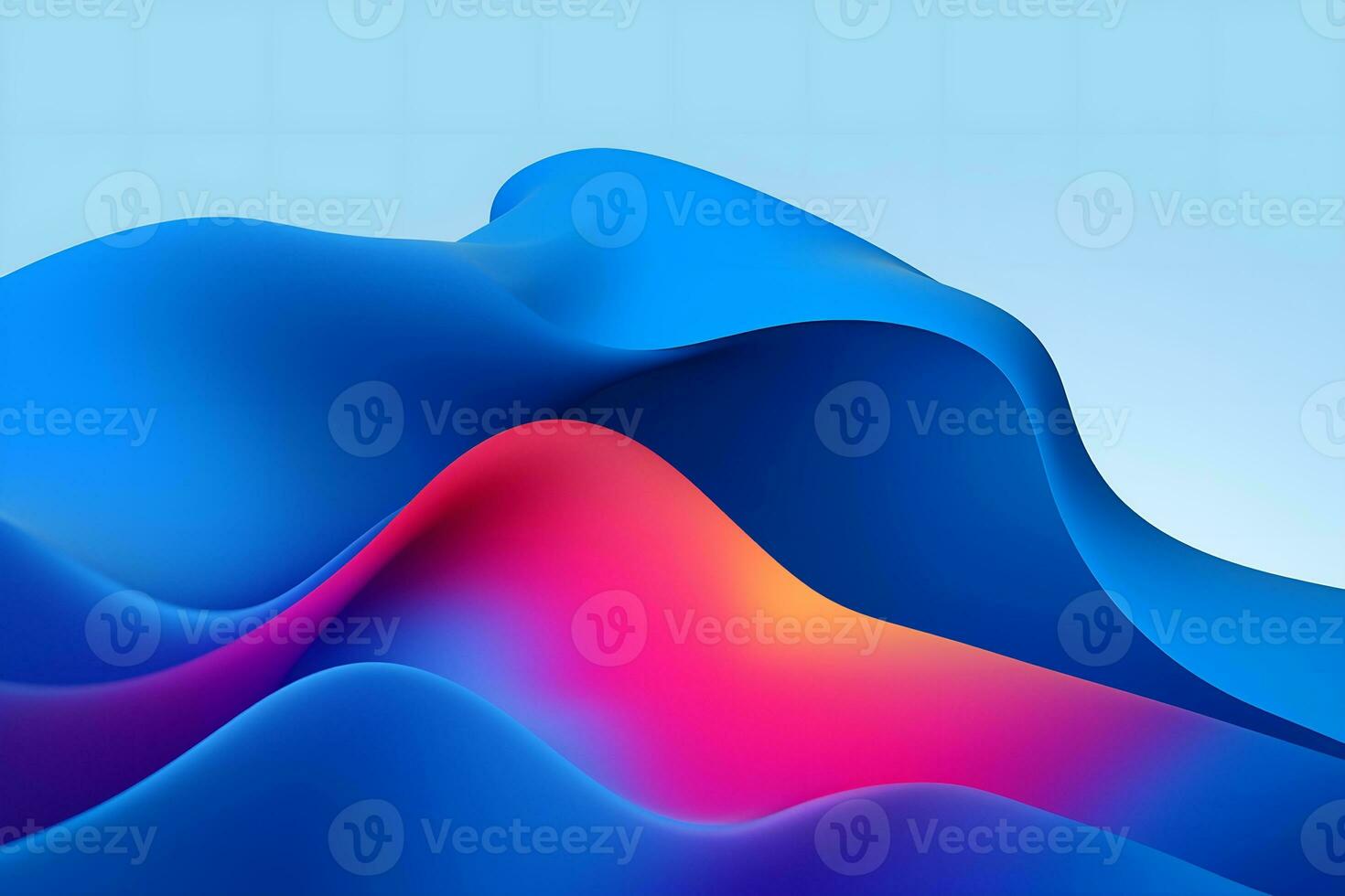 Abstract wave background colorful gradients. AI generative Pro Photo
