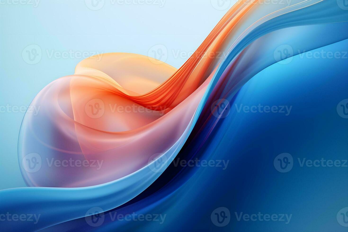 Abstract wave background colorful gradients. AI generative Pro Photo