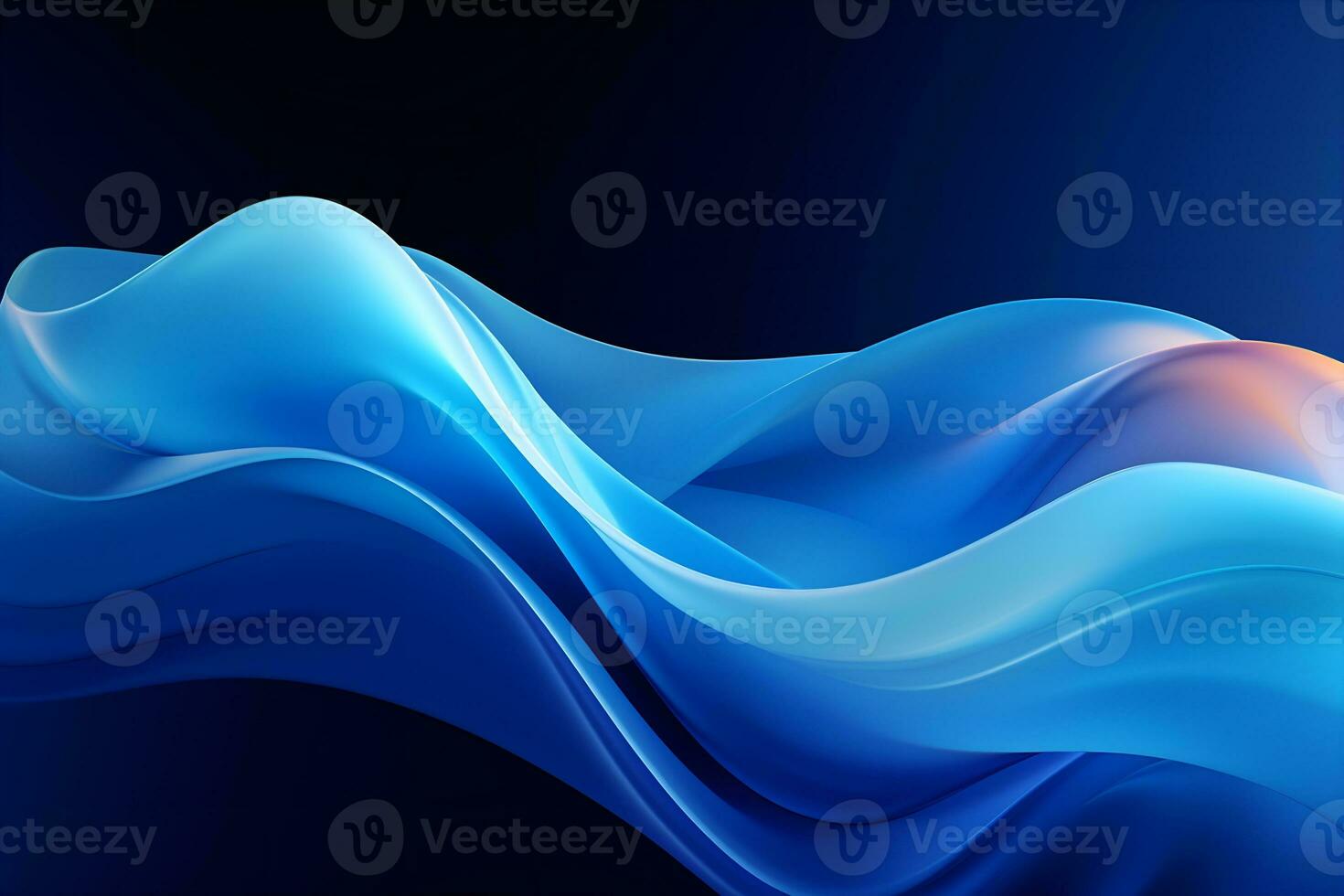 Abstract wave background colorful gradients. AI generative Pro Photo