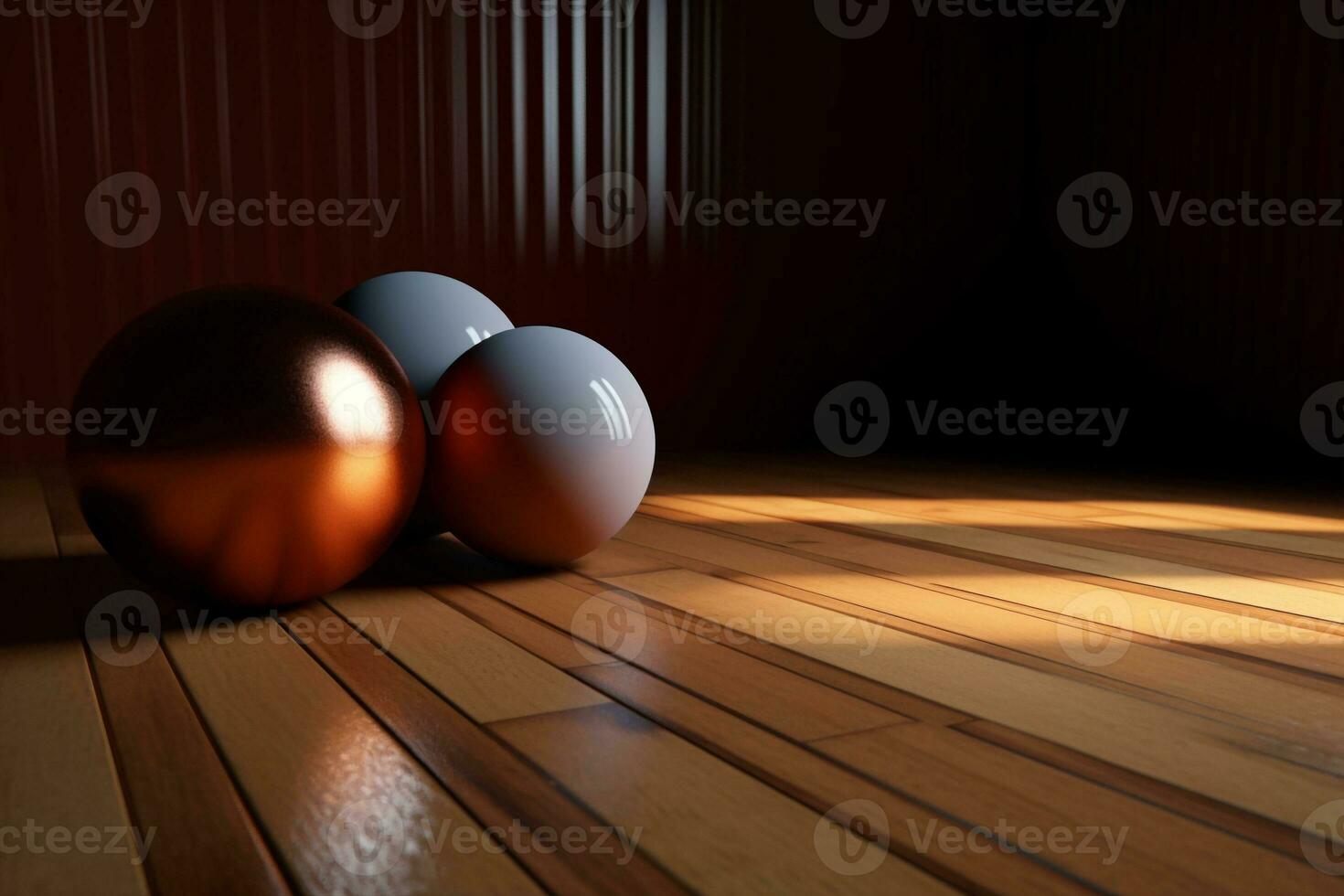 3D Render of Realistic Abstract Background Objects Volumetric Lighting AI Generative photo