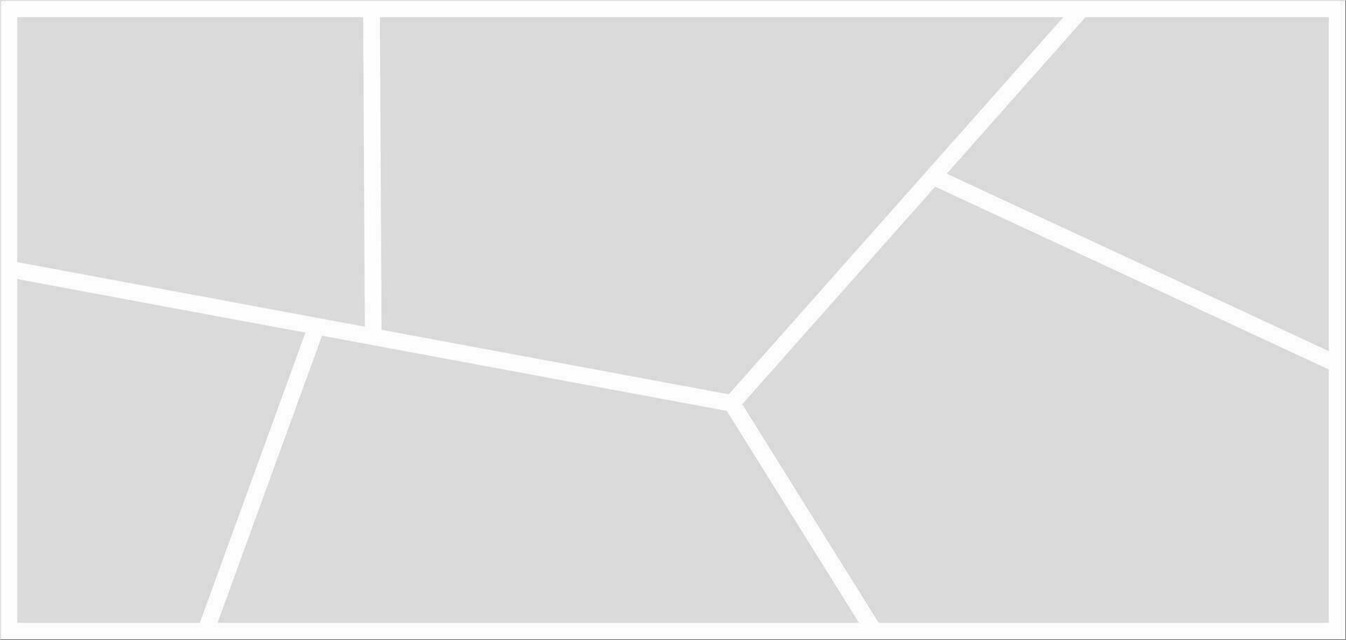 Pictures or photos frame collage. comics page grid layout abstract photo frames and digital photo wall template vector