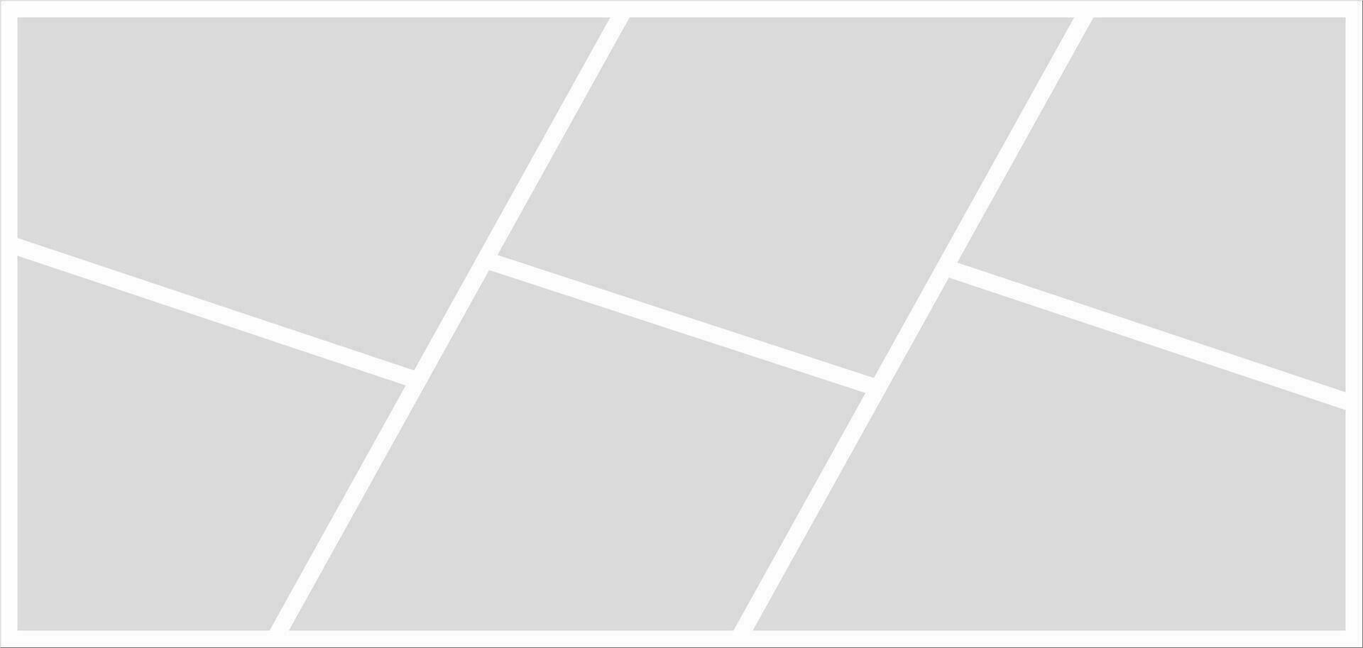 Pictures or photos frame collage. comics page grid layout abstract photo frames and digital photo wall template vector