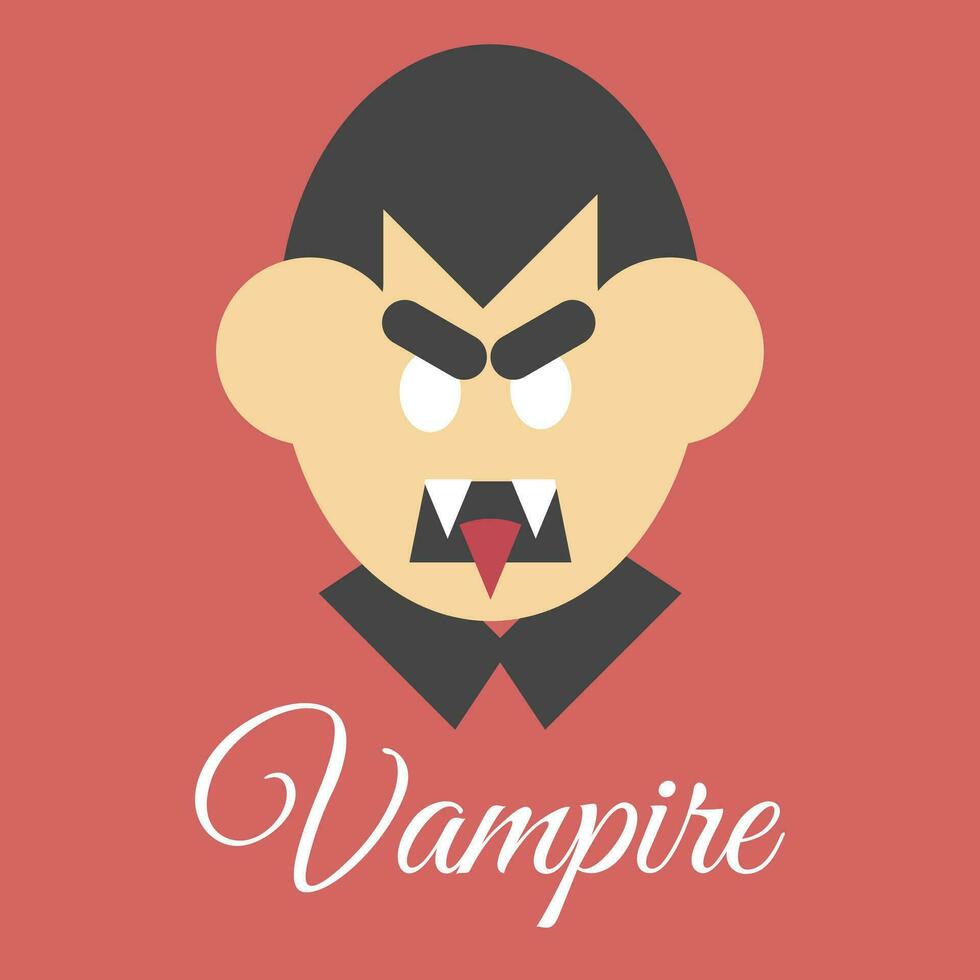 Vampire vector sticker