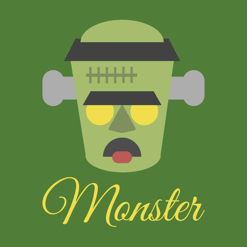 frankenstein monstruo vector pegatina