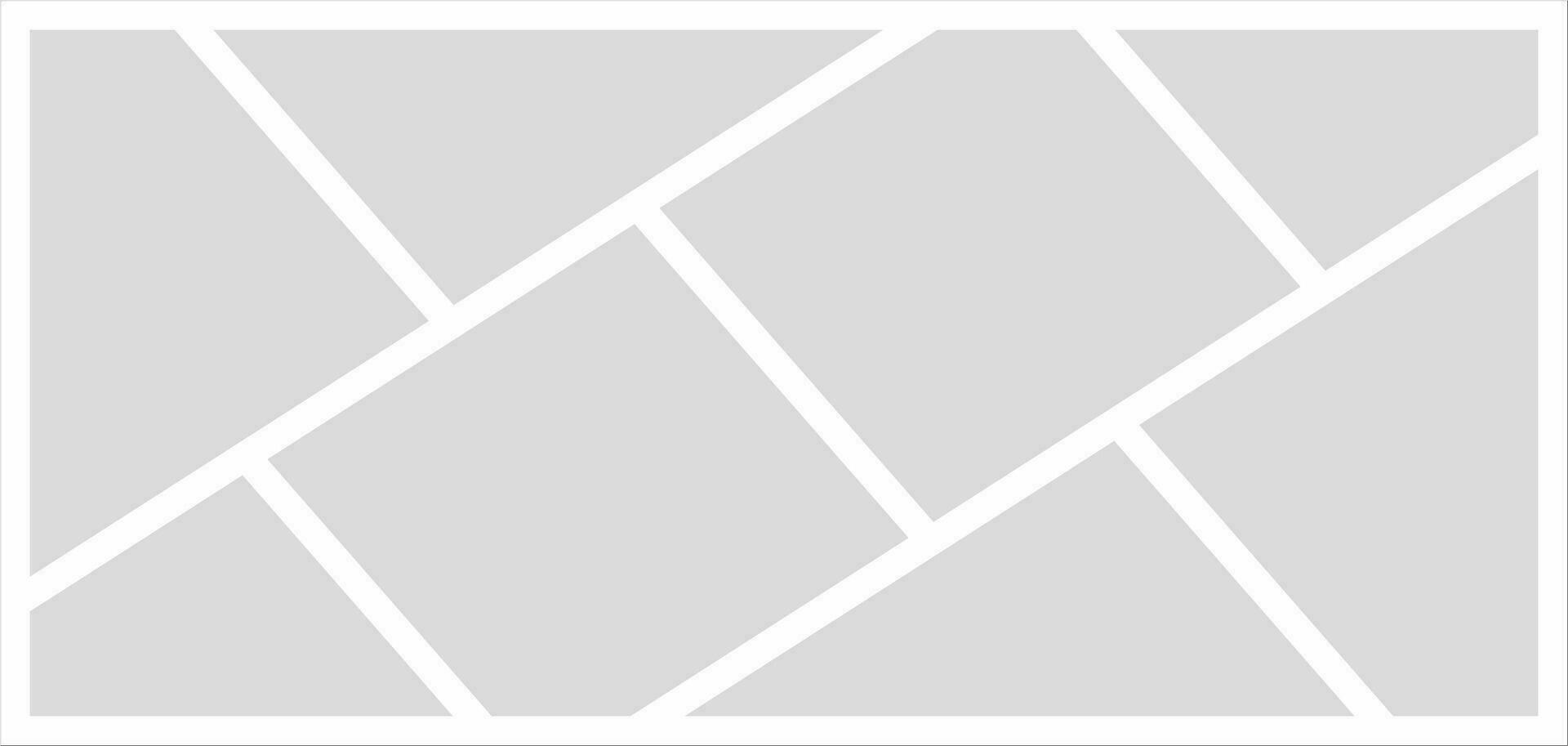 Pictures or photos frame collage. comics page grid layout abstract photo frames and digital photo wall template vector