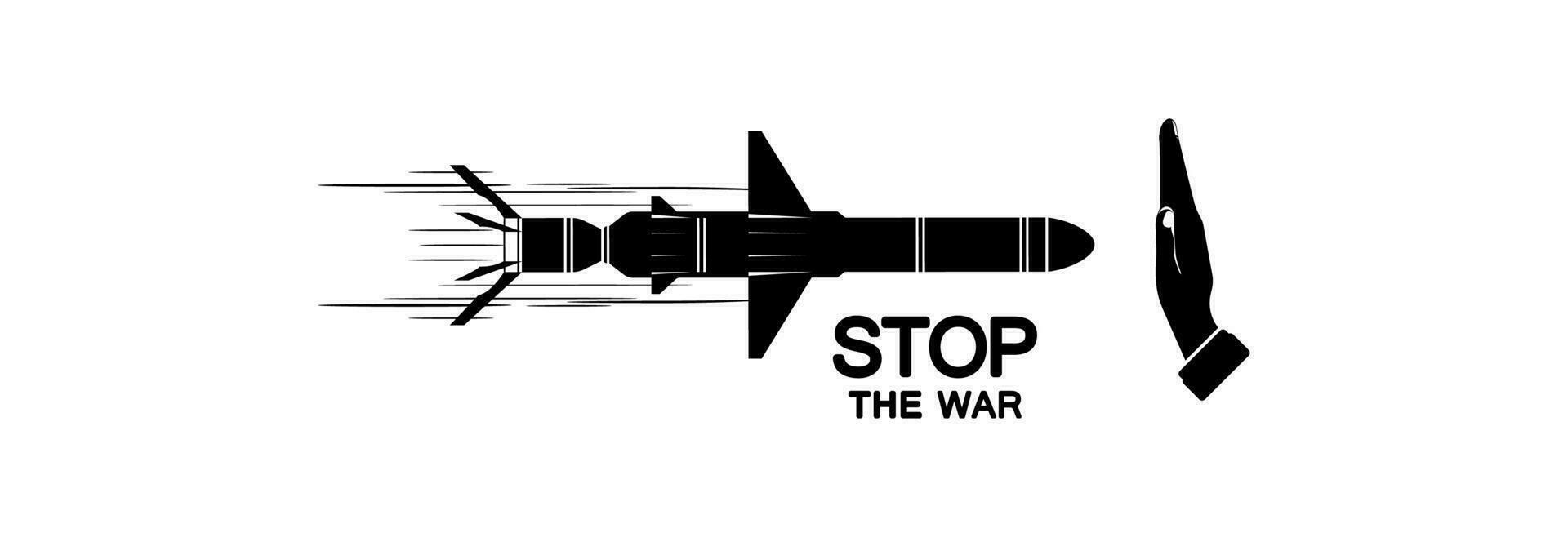 Stop war icon. vector