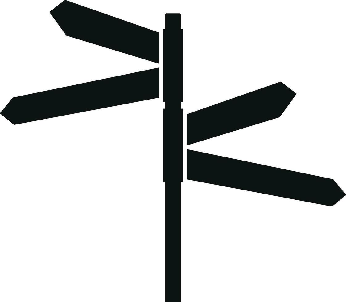 Signpost or Road Sign Vector Design.