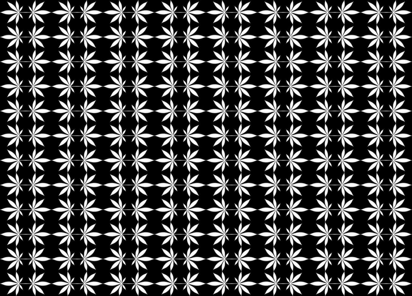 Cannabis also known as Marijuana Leaf Silhouette Motifs Pattern, can use for Decoration, Ornate, Wallpaper, Backdrop, Textile. Fashion, Fabric, Tile, Floor, Cover, Wrapping, Ect. Vector Illustration