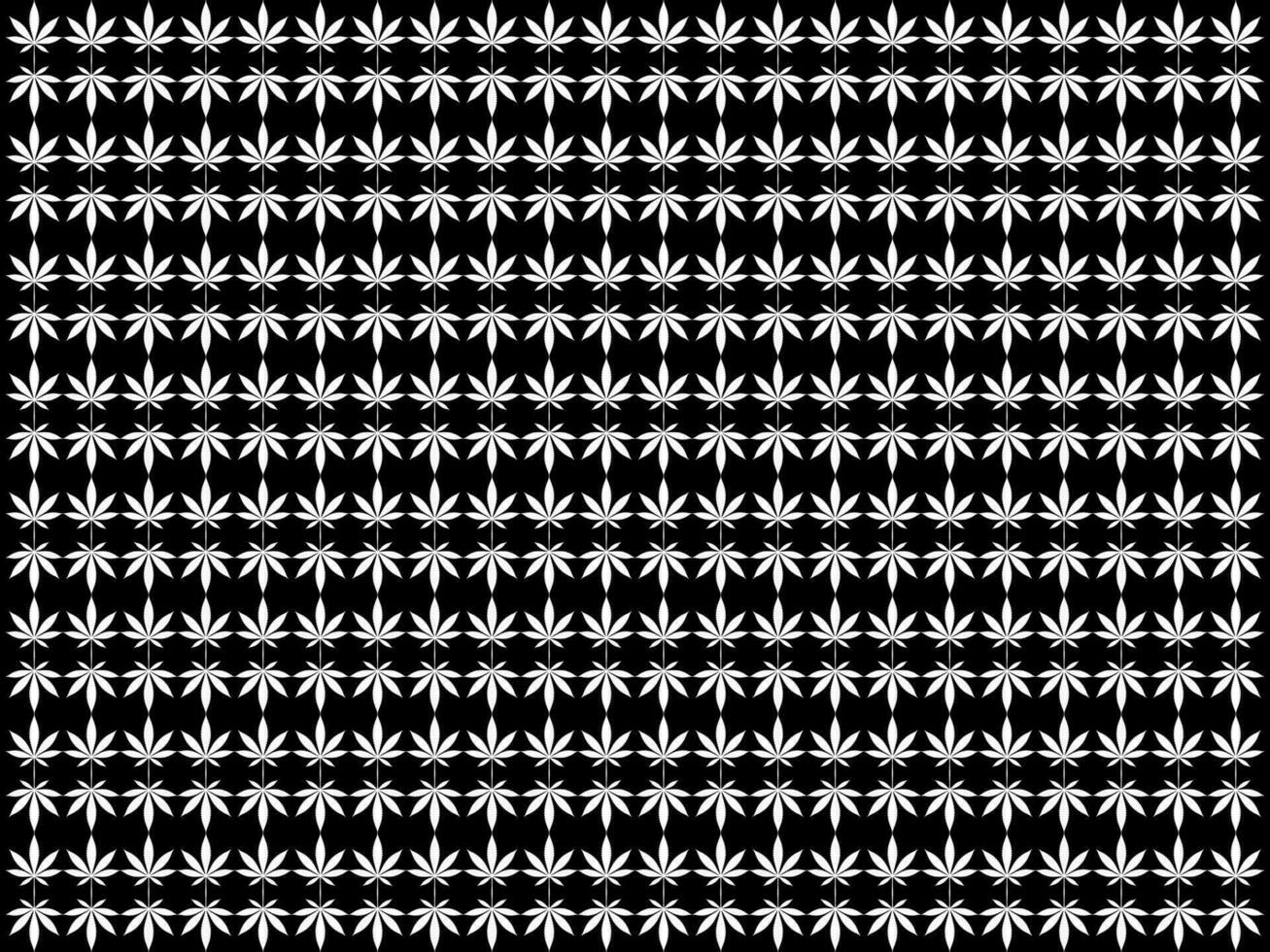 Cannabis also known as Marijuana Leaf Silhouette Motifs Pattern, can use for Decoration, Ornate, Wallpaper, Backdrop, Textile. Fashion, Fabric, Tile, Floor, Cover, Wrapping, Ect. Vector Illustration
