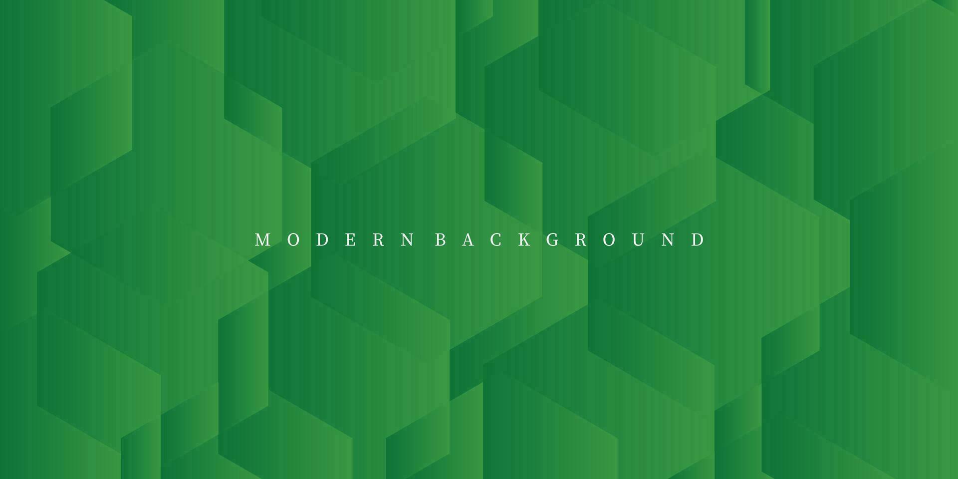 Abstract green hexagon background. Modern green vector background. Geometric background design