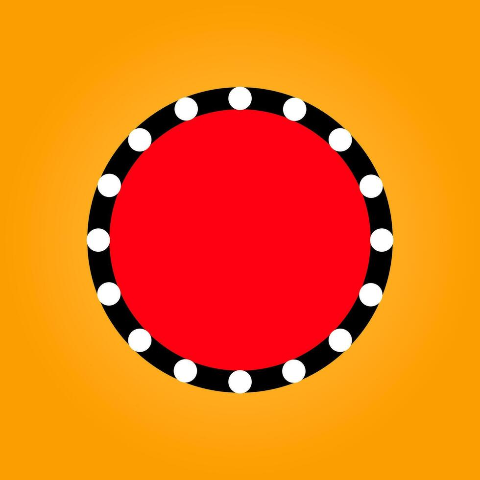Dugra bhavani red tilak on yellow color. vector