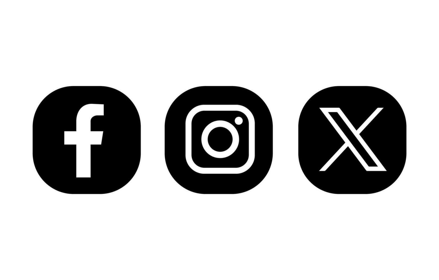 Social media apps vector icon in white background.