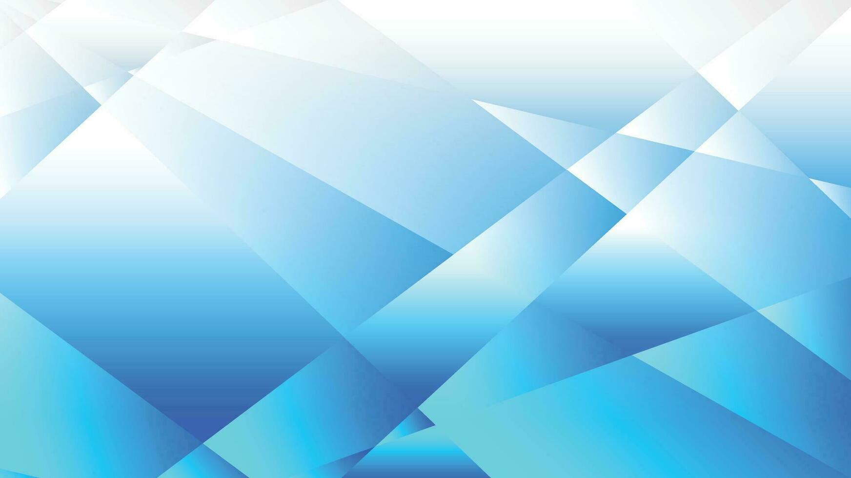 Blue and white gradient polygon abstract background vector