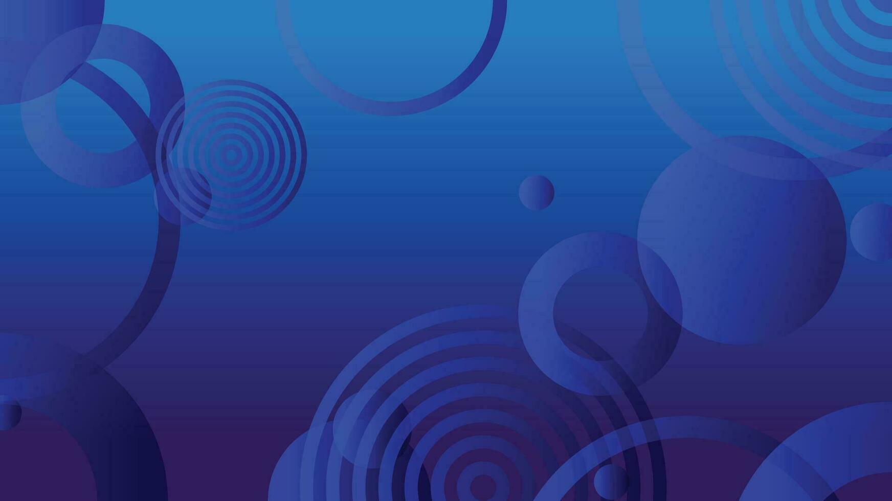 Blue abstract circle gradient modern graphic background vector