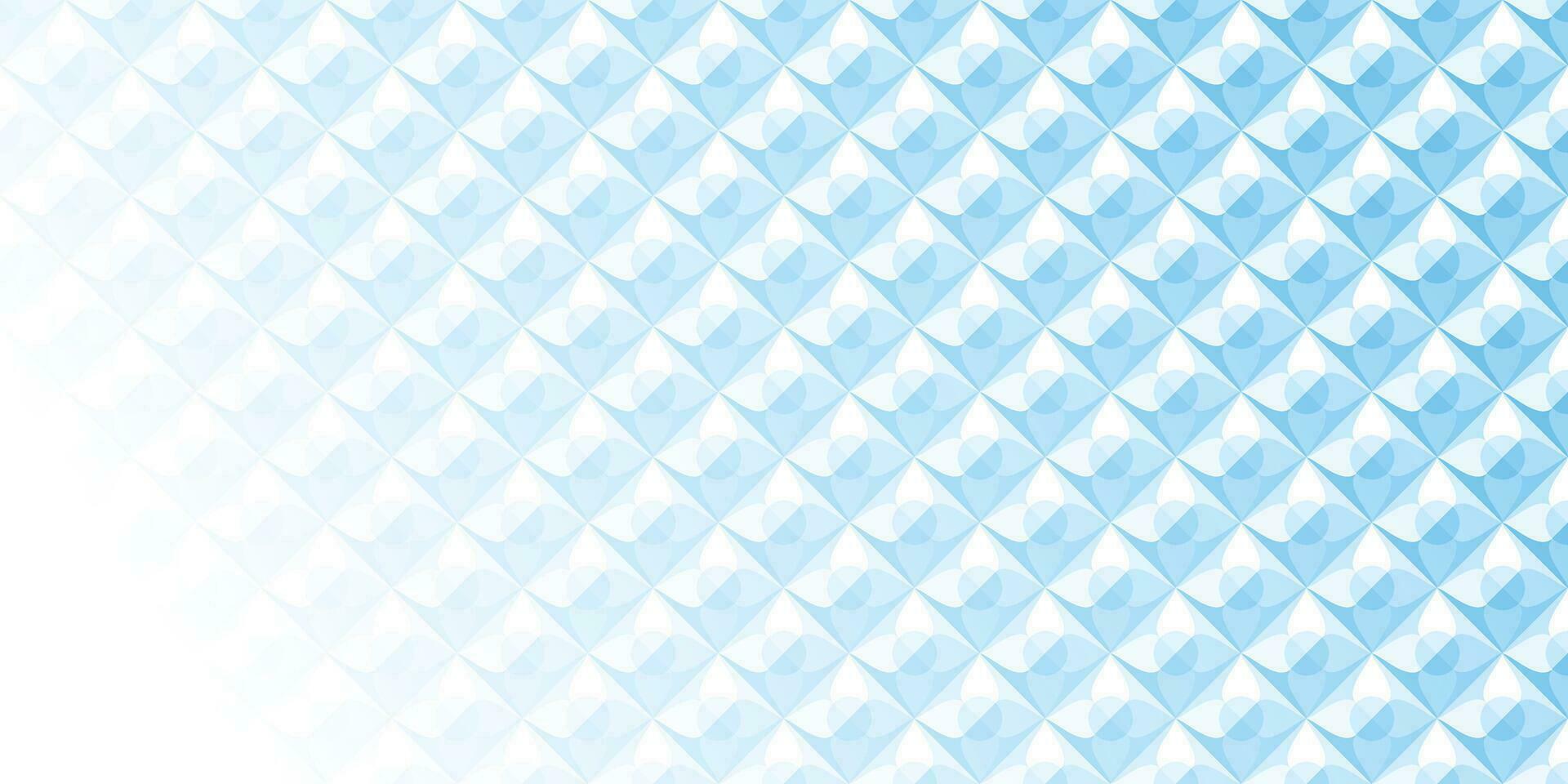 Abstract white and blue geometric background texture vector