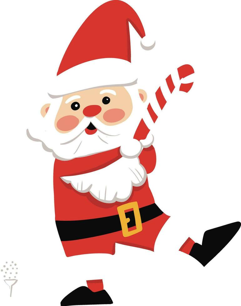 Santa Claus sport golfer vector