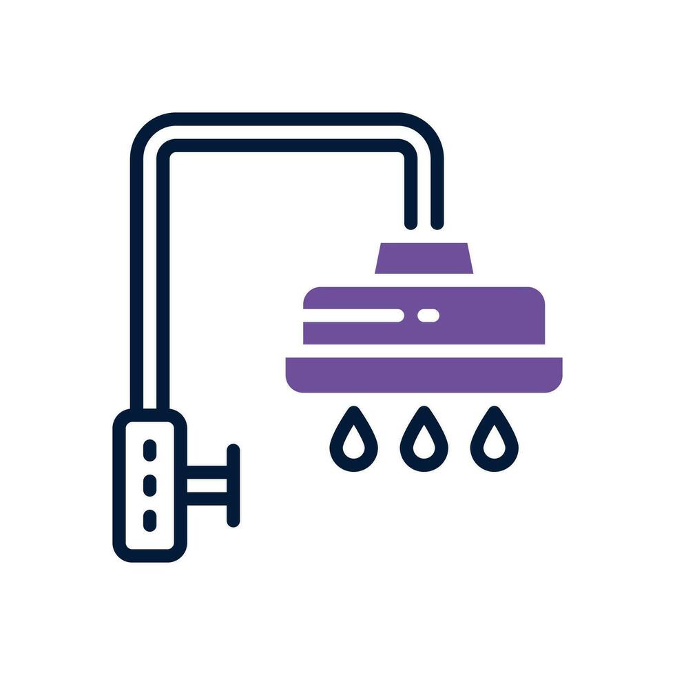 shower dual tone icon. vector icon for your website, mobile, presentation, and logo design.