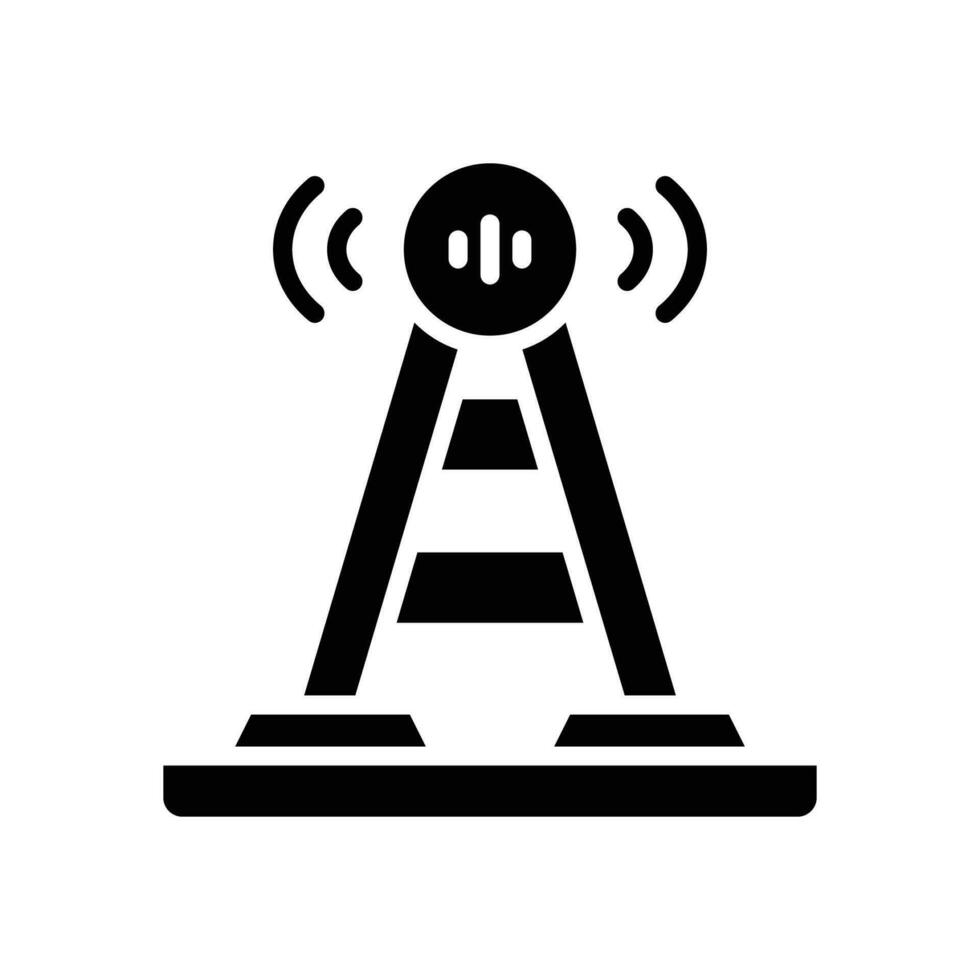 antenna glyph icon. vector icon for your website, mobile, presentation, and logo design.