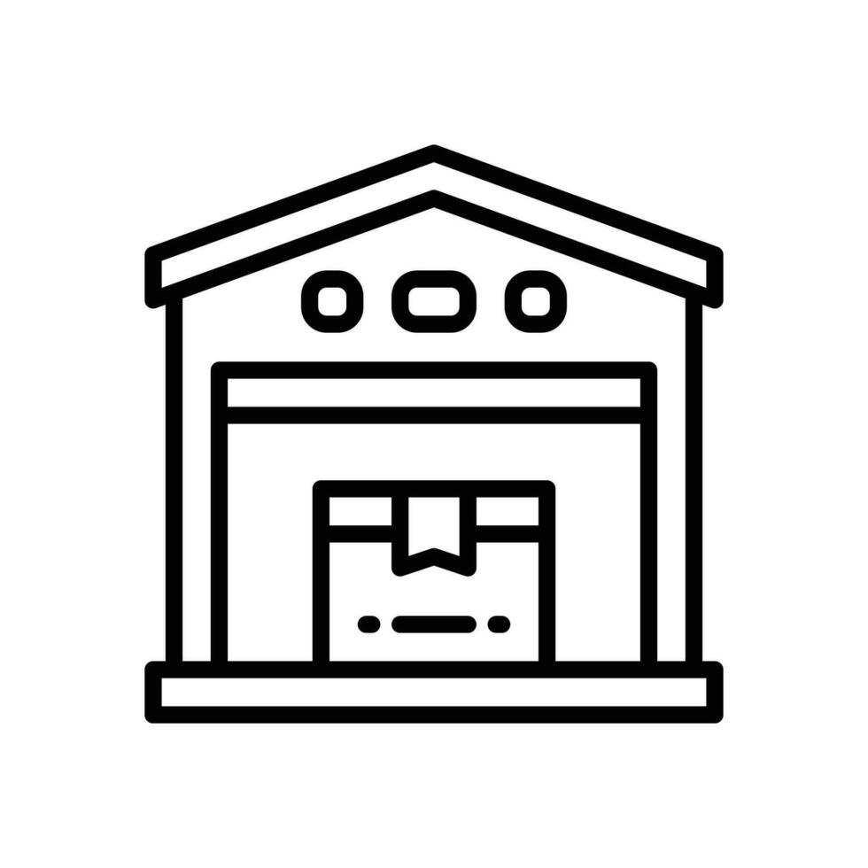 warehouse line icon. vector icon for your website, mobile, presentation, and logo design.