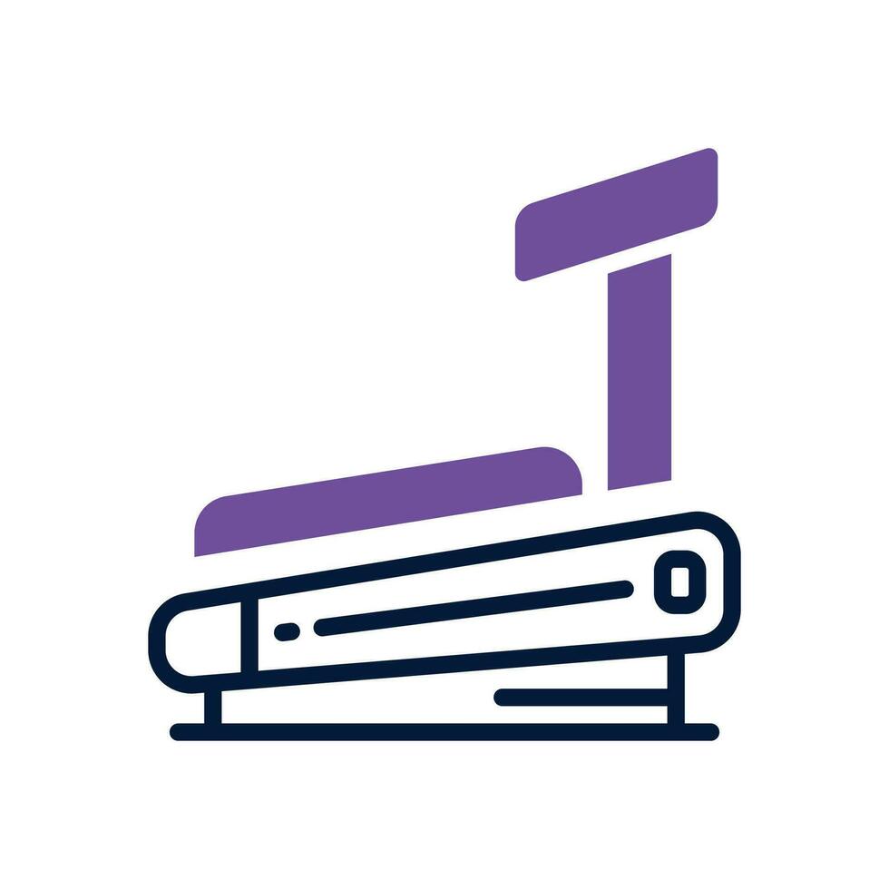 treadmill dual tone icon. vector icon for your website, mobile, presentation, and logo design.