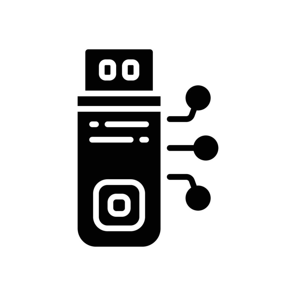 flash drive glyph icon. vector icon for your website, mobile, presentation, and logo design.