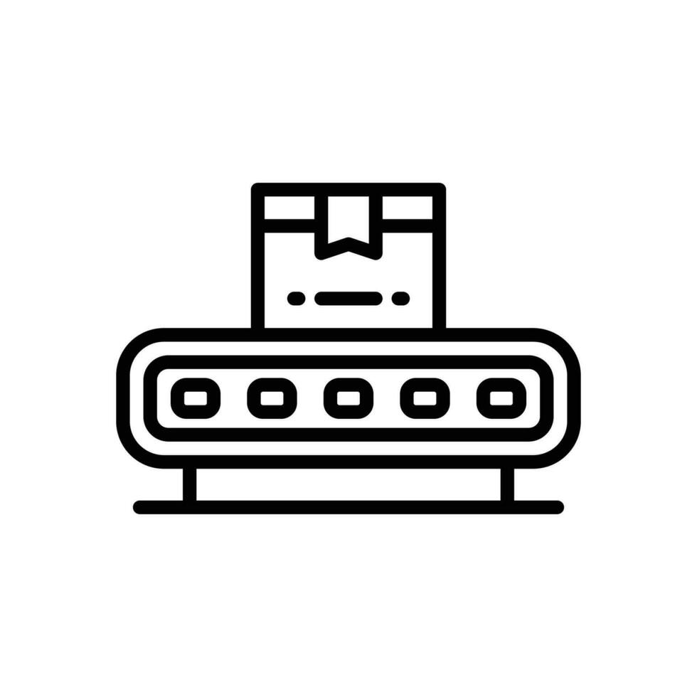 conveyor belt line icon. vector icon for your website, mobile, presentation, and logo design.