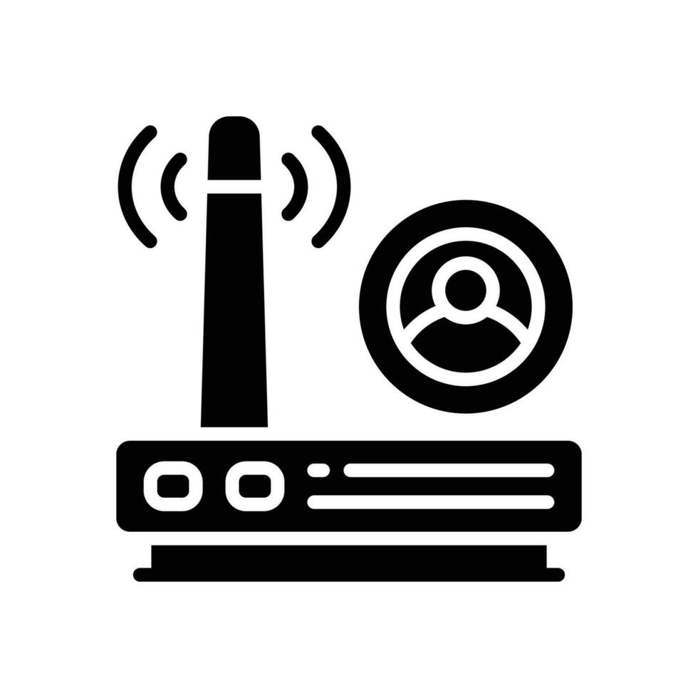 router glyph icon. vector icon for your website, mobile, presentation, and logo design.