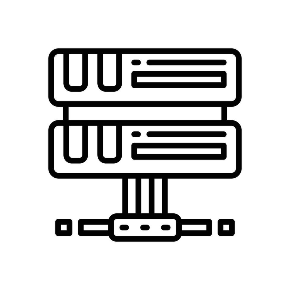 server line icon. vector icon for your website, mobile, presentation, and logo design.
