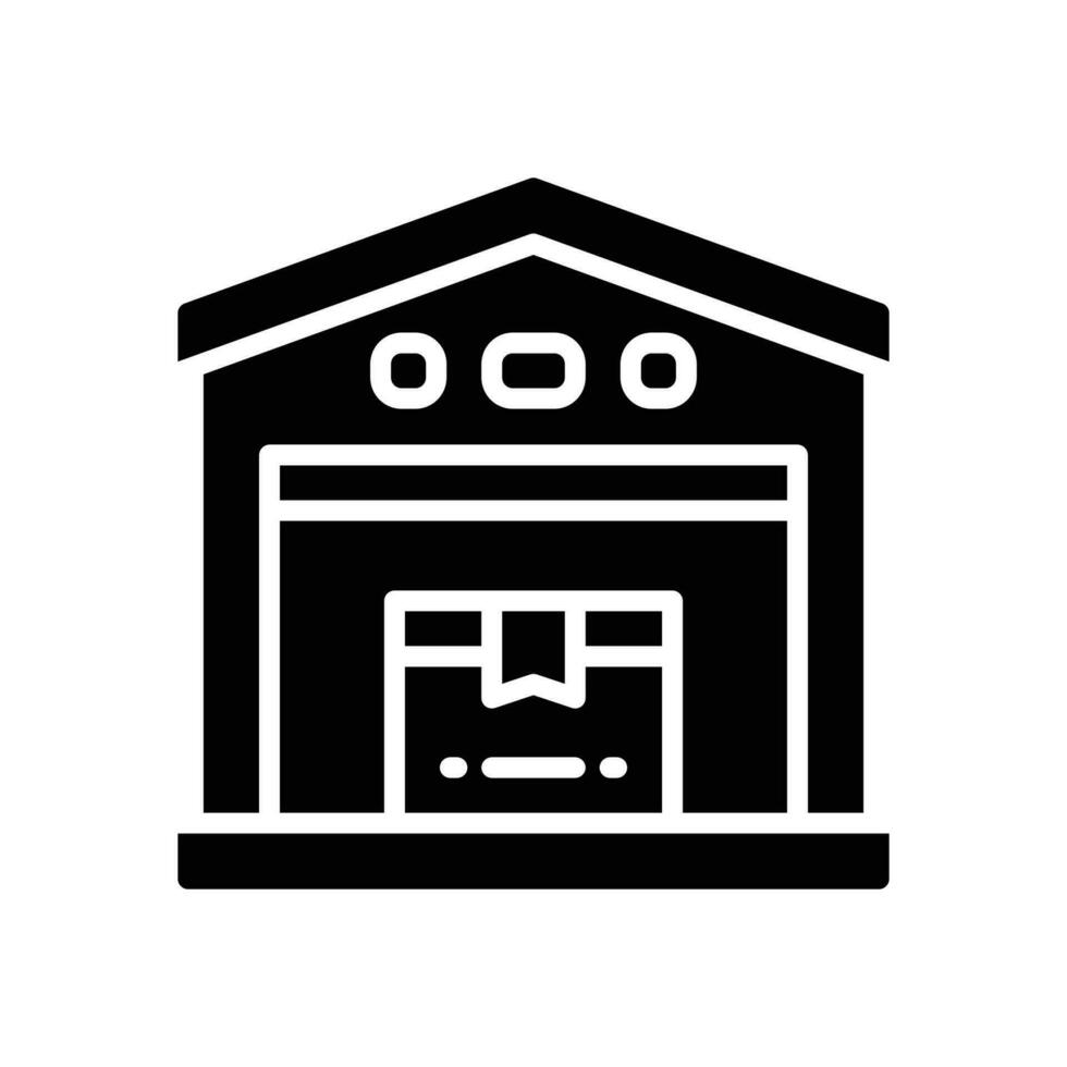 warehouse glyph icon. vector icon for your website, mobile, presentation, and logo design.