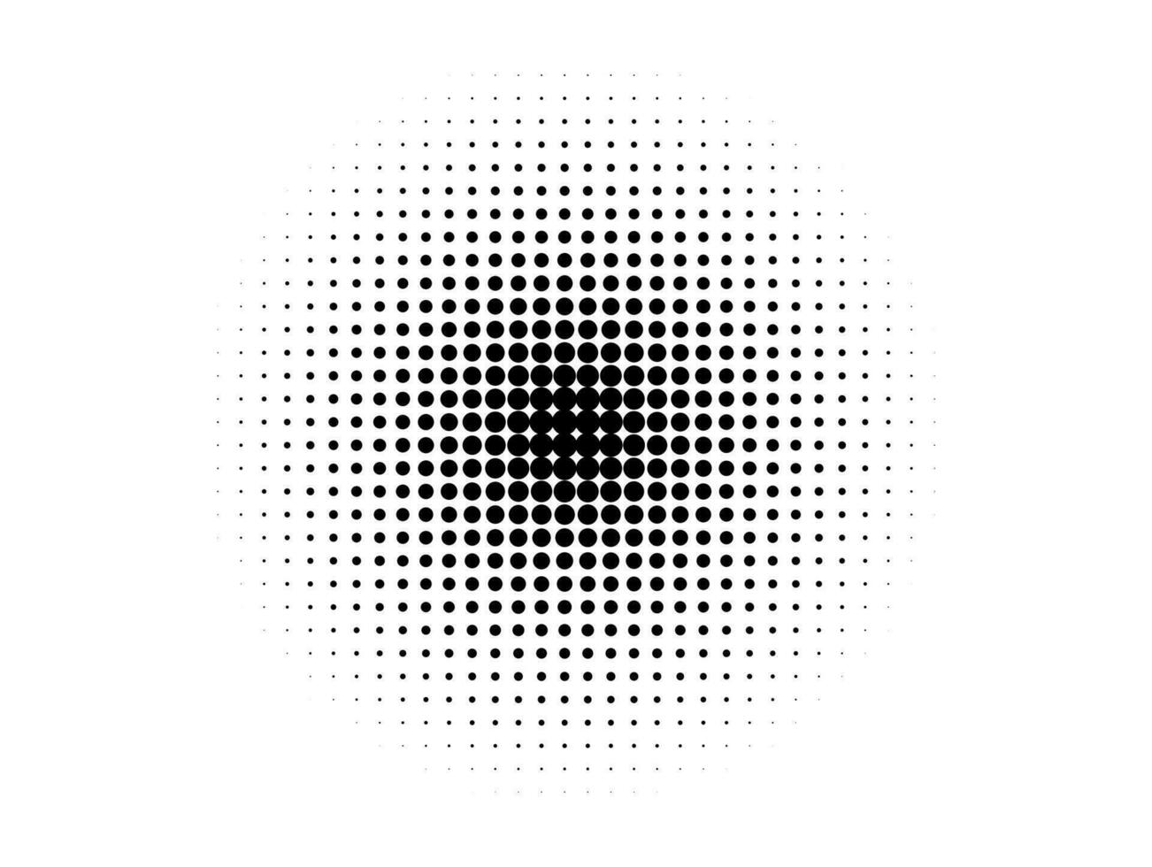 Halftone circles, halftone dot gradient vector