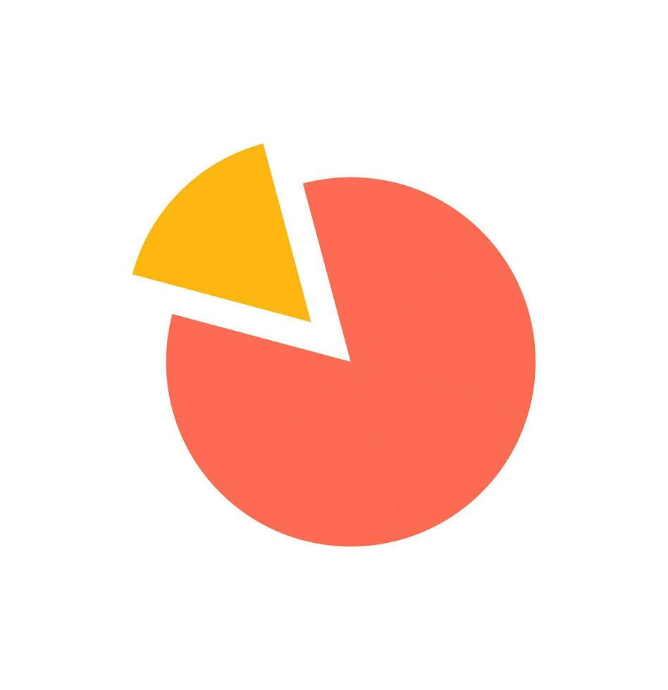 Info graphic, Set of circle pie chart 15 to 100 percentage, vector