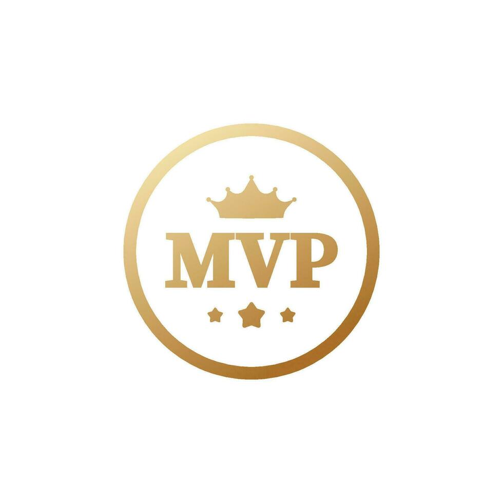 mvp más valioso jugador medalla recompensa vector