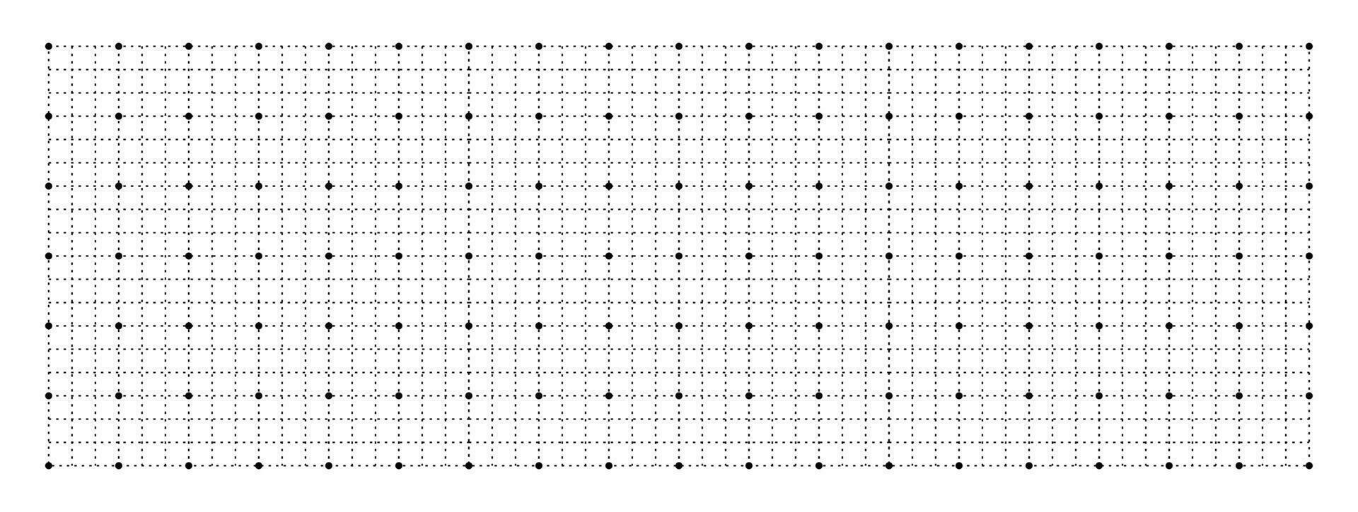 Geometric grid with squares background. Graphic blank white template with black lines for drafting and technical design with millimeter vector markings